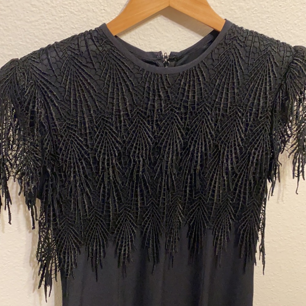 Vintage lace bib cocktail dress size 8